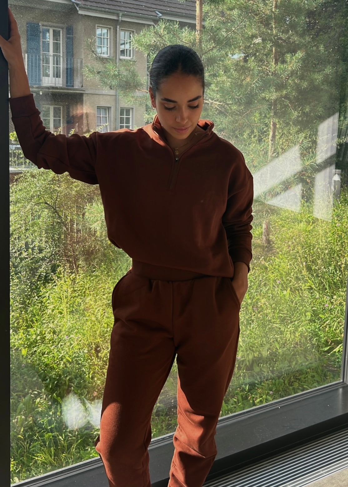 The Special Sweater Two-Piece-Set - Brown